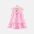 thumbnail image 1 of Cute Summer Dresses for Toddlers Girls Sleeveless Sundresses 6M-8Y Kids Trendy Solid Crew Neck Pullover Peplum Hawaiian Mini Dress, 1 of 8