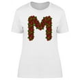 thumbnail image 1 of Cute Summer Floral Letter M T-Shirt Women -Image by Shutterstock, Female Medium, 1 of 2