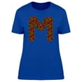 thumbnail image 1 of Cute Summer Floral Letter M T-Shirt Women -Image by Shutterstock, Female XX-Large, 1 of 2