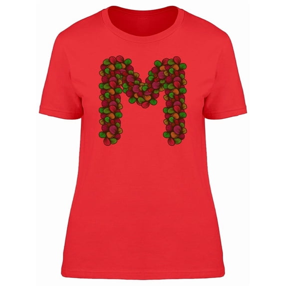 Cute Summer Floral Letter M Tee Women's -Image by Shutterstock