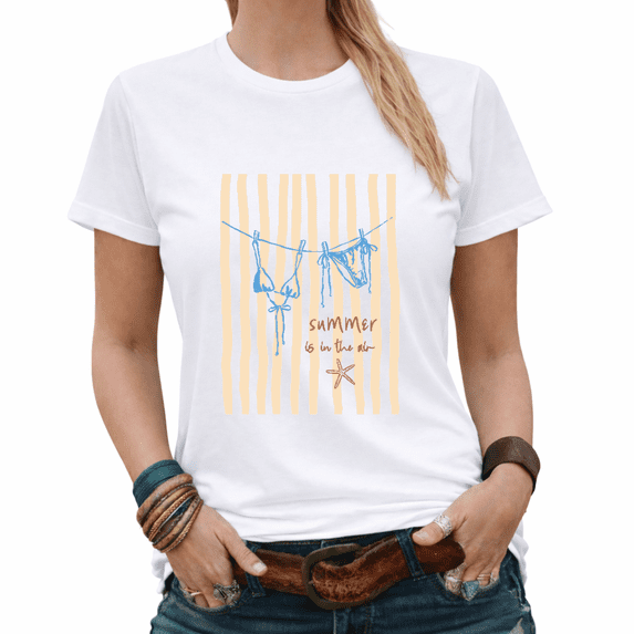Cute Summer Graphic Sunshine and Tan Lines Women’s T-Shirt – Stylish & Comfortable