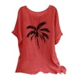 thumbnail image 1 of Cute Summer Tops for Women 2025 Trendy Womens T Shirts Loose Fit Plus Size Women Y2K Off Shoulder Tees Slim Fit, 1 of 5