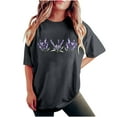 thumbnail image 1 of Cute Summer Tops for Women Over 50 Shirts for Women Trendy Y2K Crew Neck Tops Grey Clearance Deals, 1 of 7