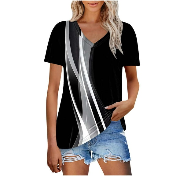 Cute Summer Tops for Women Trendy Floral Print Blouses for Women Tshirts Shirts Graphic Funny Basic Fitted Cropped Tees Previous Spring Trendy