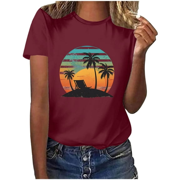 Cute Summer Tops for Women Trendy Short Sleeve Shirts for Women V Neck White Tees Slim Fit