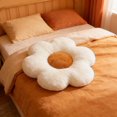 thumbnail image 1 of Cute Sun Flower Plush Pillow, Soft Seat Cushion Chair Pad for Bedroom, Living Room, Office Chair, Sofa, White, 1 of 8