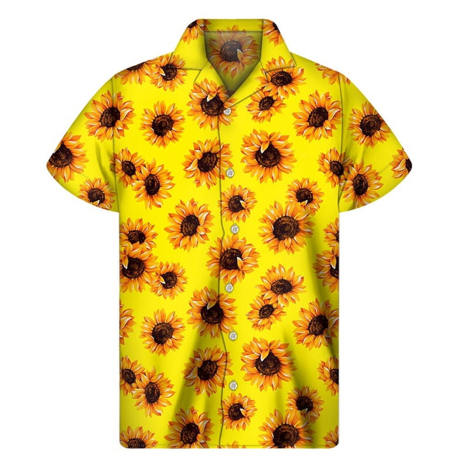 Cute Sunflower 3D Print Aloha Shirt - Cute Sunflower 3D Print Aloha Shirt For Men Clothes Floral Hawaiian Shirts Summer Short Sleeve Tops Street Lapel Button Blouse 27915cba B91a 4998 85e9 3f808b30c480.6855443eeba5389a4bbb37979eaed611 