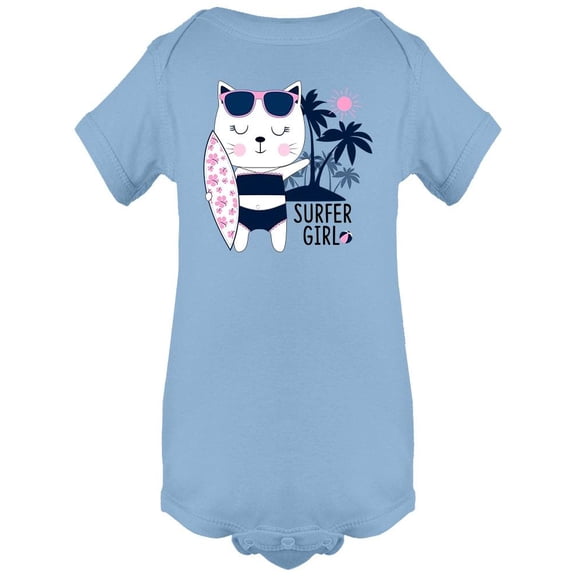 Cute Surfer Bear Bodysuit Infant -Image by Shutterstock,  12 Months