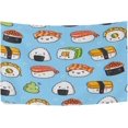 thumbnail image 1 of Cute Sushi Tapestry Wall Hanging Tapestries Happy Colorful Hippie Psychedelic Art Polyester Carpet Wall Decorative for Living Room Bedroom 60x51inch, 1 of 7