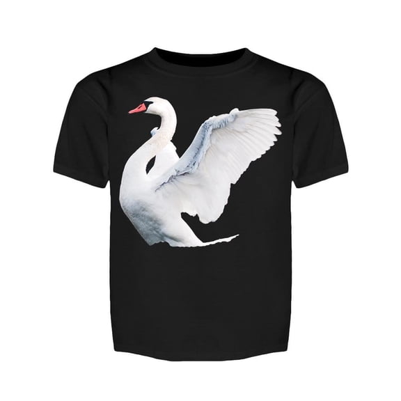 Cute Swan Landing Tee Girl's -Image by Shutterstock
