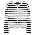 thumbnail image 1 of Cute Sweater Women Stripe Print Long Sleeve Cardigan Button Down Cropped Knitted Trendy Outfits, 1 of 2
