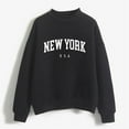 thumbnail image 1 of Cute Sweatshirts For Women Autumn O Neck Solid Color Loose Prints Casual Comfortable 2025 Pullover Sweaters Winter Clothes, 1 of 4