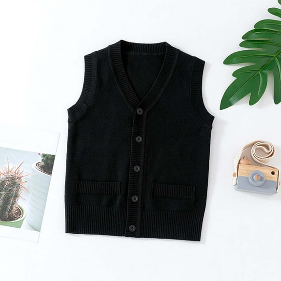 Cute Sweatshirts for Teens School Uniform Sweaters for Boys Girls V-Neck Sweater Vest Y2k Sleeveless Cute Preppy Knitted Tank Top Back to School Clothes
