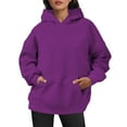 thumbnail image 1 of Cute Sweatshirts For Women Casual Comfortable Hooded T Soft Hoodie For Everyday Wear Basic Loungewear Lightweight Versatile Tops Clothes With Pocket, 1 of 6