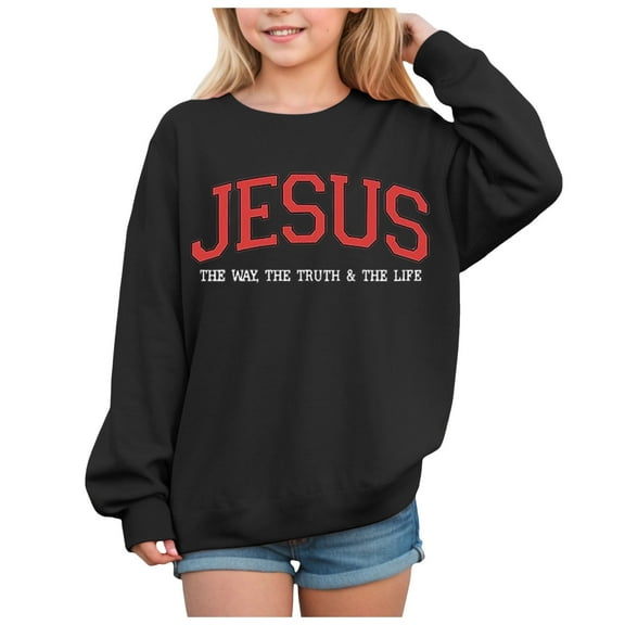 Cute Sweatshirts for Teen Girls Sweatshirts For Teen Girls Trendy Crewneck Oversized Kids Tops Long Sleeve Cute Fall Clothes Letter Prints