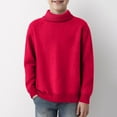 thumbnail image 1 of Cute Sweatshirts for Teens Boys Casual Pullover Sweaters Kids Chunky Crewneck Waffle Knit Jumper Tops 4-14 Years Baby Boys Girls, 1 of 5