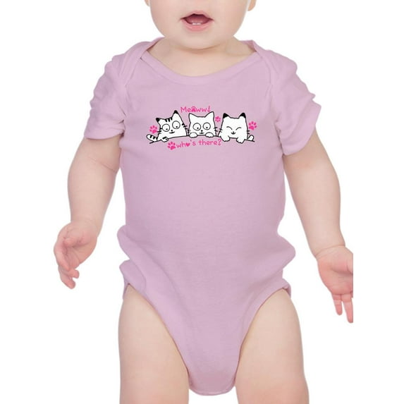 Cute Sweet Animal Cats Bodysuit Infant -Image by Shutterstock, 12 Months