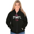 thumbnail image 1 of Cute Sweet Mothers Day Best Mom Ever Womens Plus Size Graphic Zipper Hoodie Brisco Brands 2X, 1 of 5