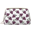 thumbnail image 1 of Cute Sweet Sour Grape Makeup Bag, Large Capacity Travel Cosmetic Bag for Women Girls- Travel Toiletry Bag Leather Portable Waterproof Makeup Case Organizer with Handle, 1 of 4