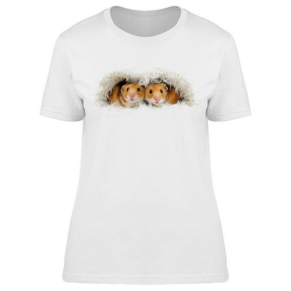Cute Syrian Hamsters T-Shirt Women -Image by Shutterstock, Female XX-Large