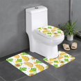 Cute Taco Fiesta 3Piece Set Of Flannel Bath Mats, Highly Absorbent