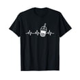 thumbnail image 1 of Cute Taiwan Boba Tea Lifeline Heartbeat Graphic T-Shirt for Bubble Tea Lovers, 1 of 5