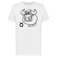 thumbnail image 1 of Cute Taurus Zodiac Cartoon Tee Men's -Image by Shutterstock, 1 of 1
