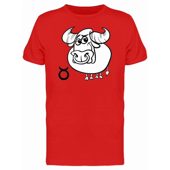 Cute Taurus Zodiac Cartoon Tee Men's -Image by Shutterstock