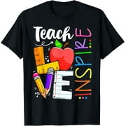 PAGLIO Cute Teach Love And Inspire Men Women Teacher T-Shirt