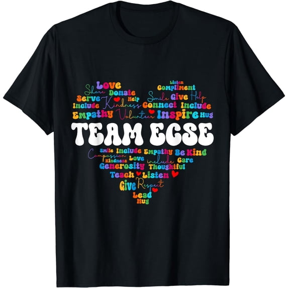 Cute Team ECSE Appreciation Week back to school Teacher T-Shirt