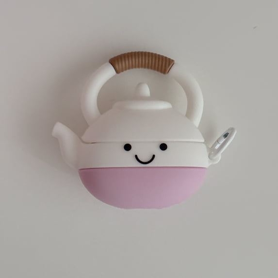 Cute Teapot Silicone Headphone Case for Airpods 2 3 4 pro/pro2 (SMT1374 Color,For  for For AirPods 4)