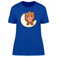 thumbnail image 1 of Cute Teddy Bear Cartoon Tee Women's -Image by Shutterstock, 1 of 1