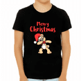 thumbnail image 1 of Cute Teddy Bear Funny Christmas TShirts for Boys Christmas Tshirt Kids Christmas Shirt Christmas Gifts, 1 of 6