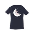 thumbnail image 1 of Cute Teddy Bear On The Moon T-Shirt Infant -Image by Shutterstock,  6 Months, 1 of 4