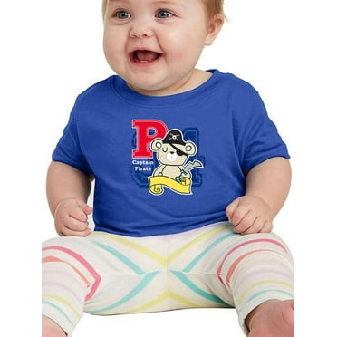 Cute Teddy Bear Pirate Captain T-Shirt Infant -Image by Shutterstock,  18 Months