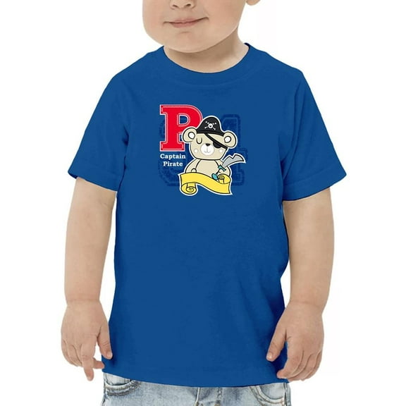 Cute Teddy Bear Pirate Captain T-Shirt Toddler -Image by Shutterstock,  3 Toddler