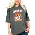 thumbnail image 1 of Cute Teddy Bear T-Shirt, Adorable Bear with Glasses and Beanie Tee, Fun Graphic Tee, Hello I Am Your Friend Shirt for All Ages, Pepper Comfort Colors T-Shirt, XL, 1 of 1