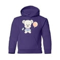 thumbnail image 1 of Cute Teddy Bear With Balloon Hoodie Juniors -Image by Shutterstock,  Medium, 1 of 4