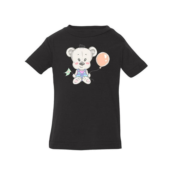 Cute Teddy Bear With Balloon T-Shirt Infant -Image by Shutterstock,  24 Months