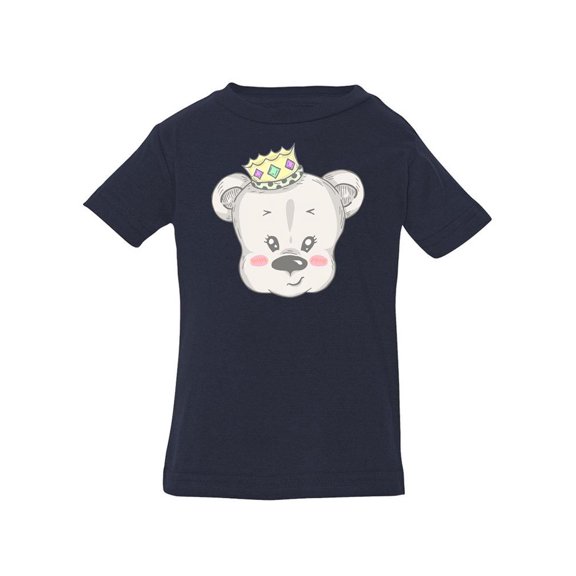 Cute Teddy Bear With Crown T-Shirt Infant -Image by Shutterstock,  12 Months