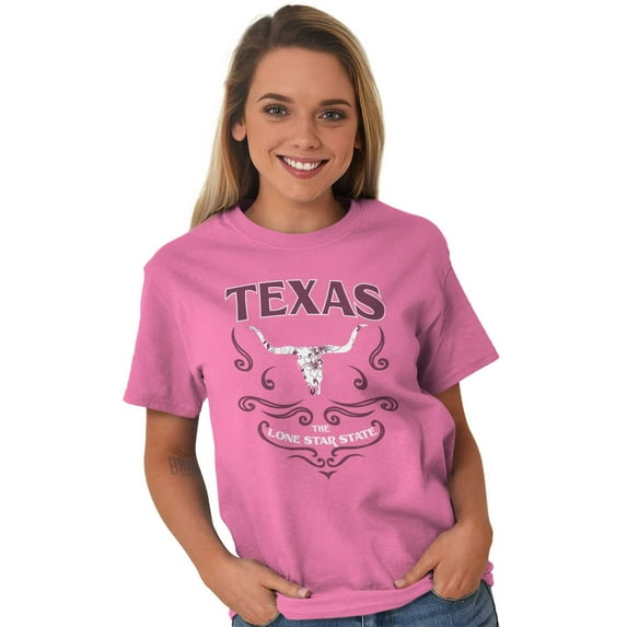 Cute Texas Girl Lone Star State Texan Women's Graphic T Shirt Tees Brisco Brands M