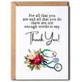 thumbnail image 1 of Cute Thank You Card - Healthcare Worker Thank You Card - Nurse Appreciation Card - Perfect Card For Doctor Nurse$$Office, 1 of 8