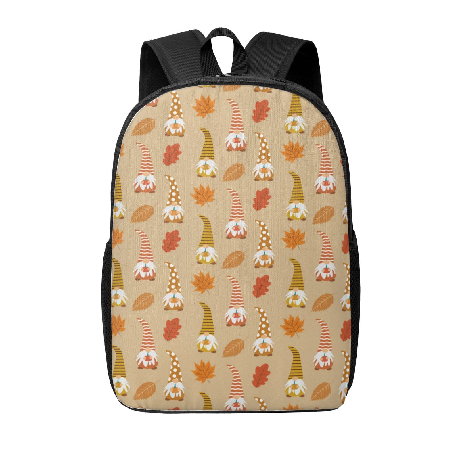 Cute Thanksgiving Gnomes Backpack for School, 17 Inches Lightweight