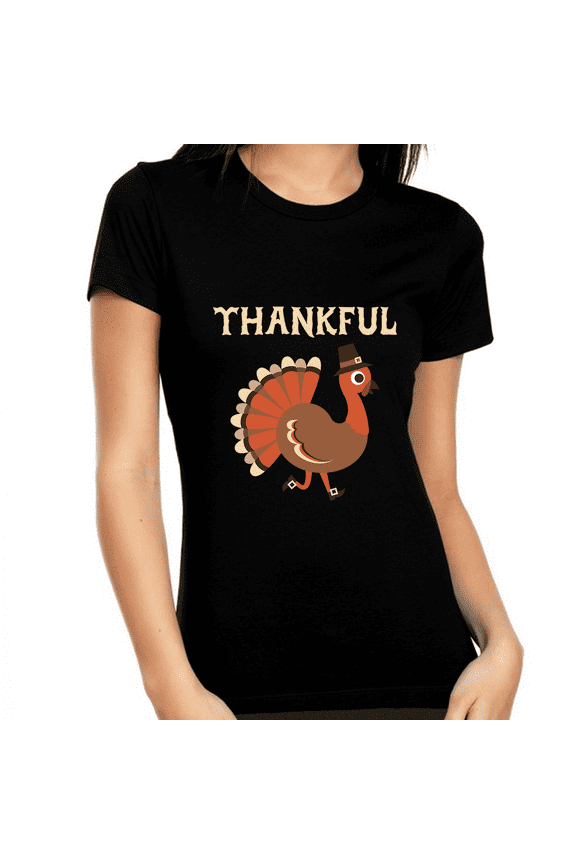 Cute Thanksgiving Shirt Funny Turkey Shirt Thanksgiving Outfit Fall Shirt Cute Thankful Shirts for Women