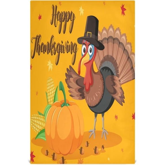 Cute Thanksgiving Turkey Kitchen Dish Towel Set,Drying Kitchen Towels Tea Towels Gift Set for Drying Cleaning Cooking Baking 1Pcs Wash cloth
