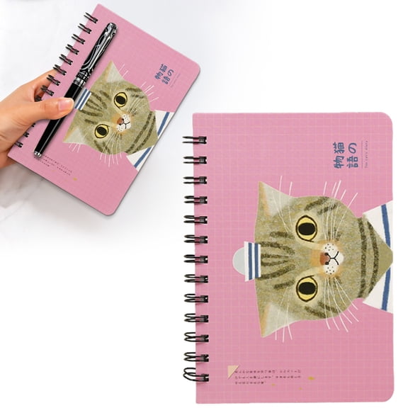 Cute Themed Daily Planner Notebook with Hourly Schedule Academic Weekly Monthly Organizer