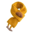 thumbnail image 1 of Cute Thick Warm Cartoon Clouds Neck Wraps Children's Scarf Knit Neck Guards Scarves Baby Scarf YELLOW, 1 of 8