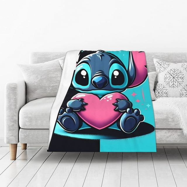 Cute Throw Blanket Soft Comfortable Fluffy Warm Blanket, Lightweight