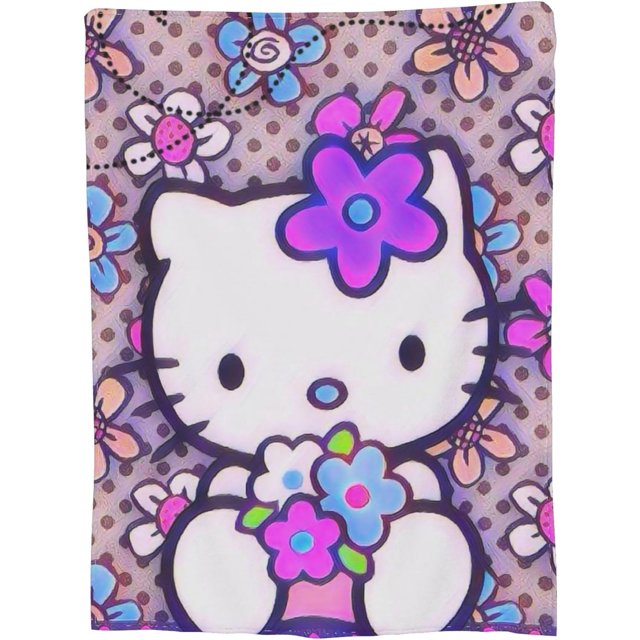 Cute Throw Blanket for Women Girl Kawaii Flannel Blanket Super Soft