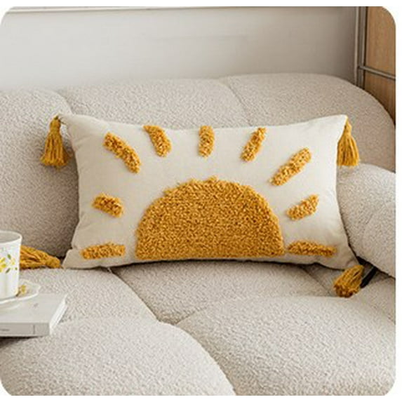 Cute Throw Pillow for Couch Bed Decorative Lumbar Cushion for Living Room Bedroom Unique Home Decor Trendy Throw Pillow for Sofa Bed